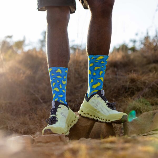 Blue Leopard Socks - Sox - Image 2