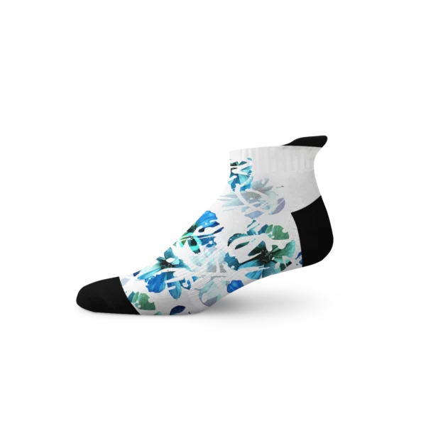 Blues Tab White Socks -Sox